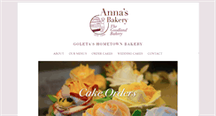 Desktop Screenshot of annas-bakery.com