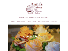 Tablet Screenshot of annas-bakery.com